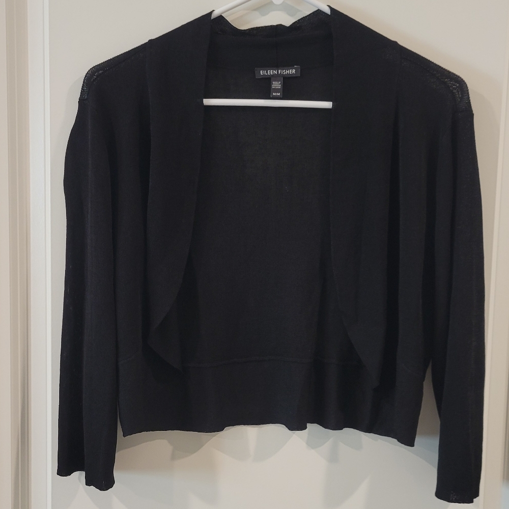 Eileen Fisher Cropped Cardigan Size Medium